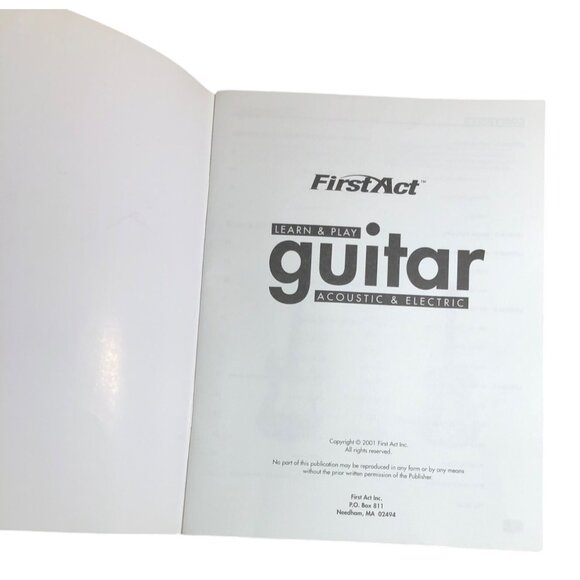 First Act Guitar Learn & Play Acoustic & Electric Instructional Book Sheet Music - Picture 4 of 5